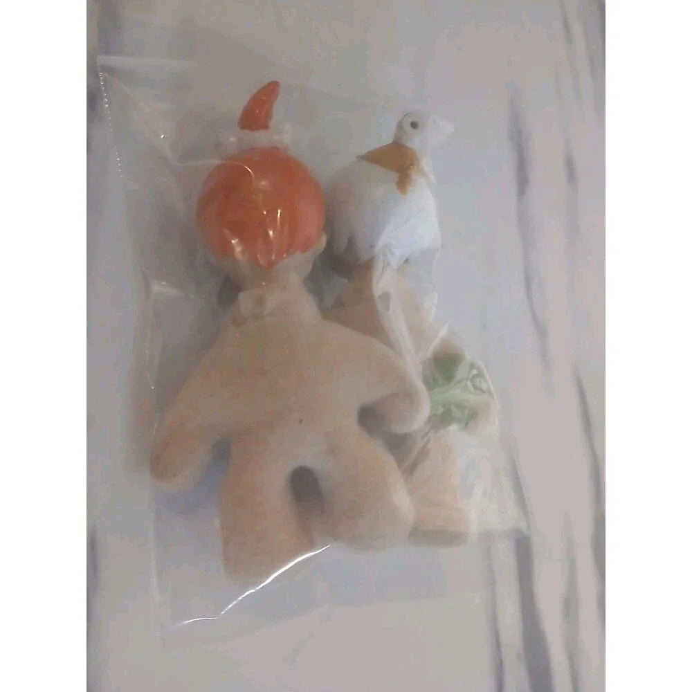 1989 Dennys Hanna Barbera The Flintstones Mini Plush Pebbles & Bamm Bamm